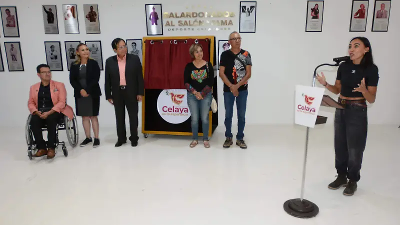 La homenajeada
